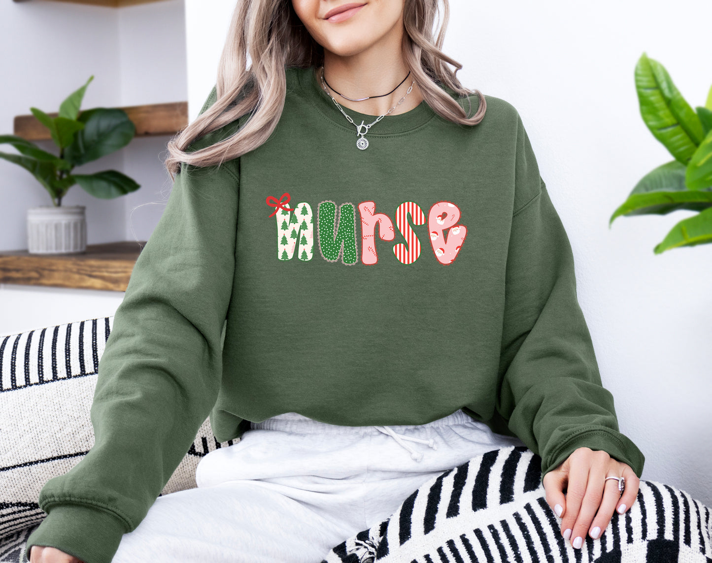 Vintage Lace Nurse Sweater