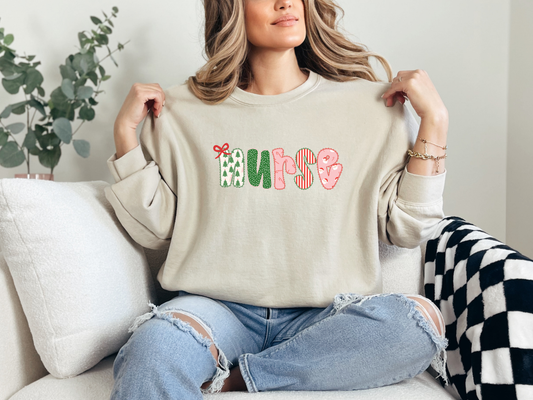 Vintage Lace Nurse Sweater