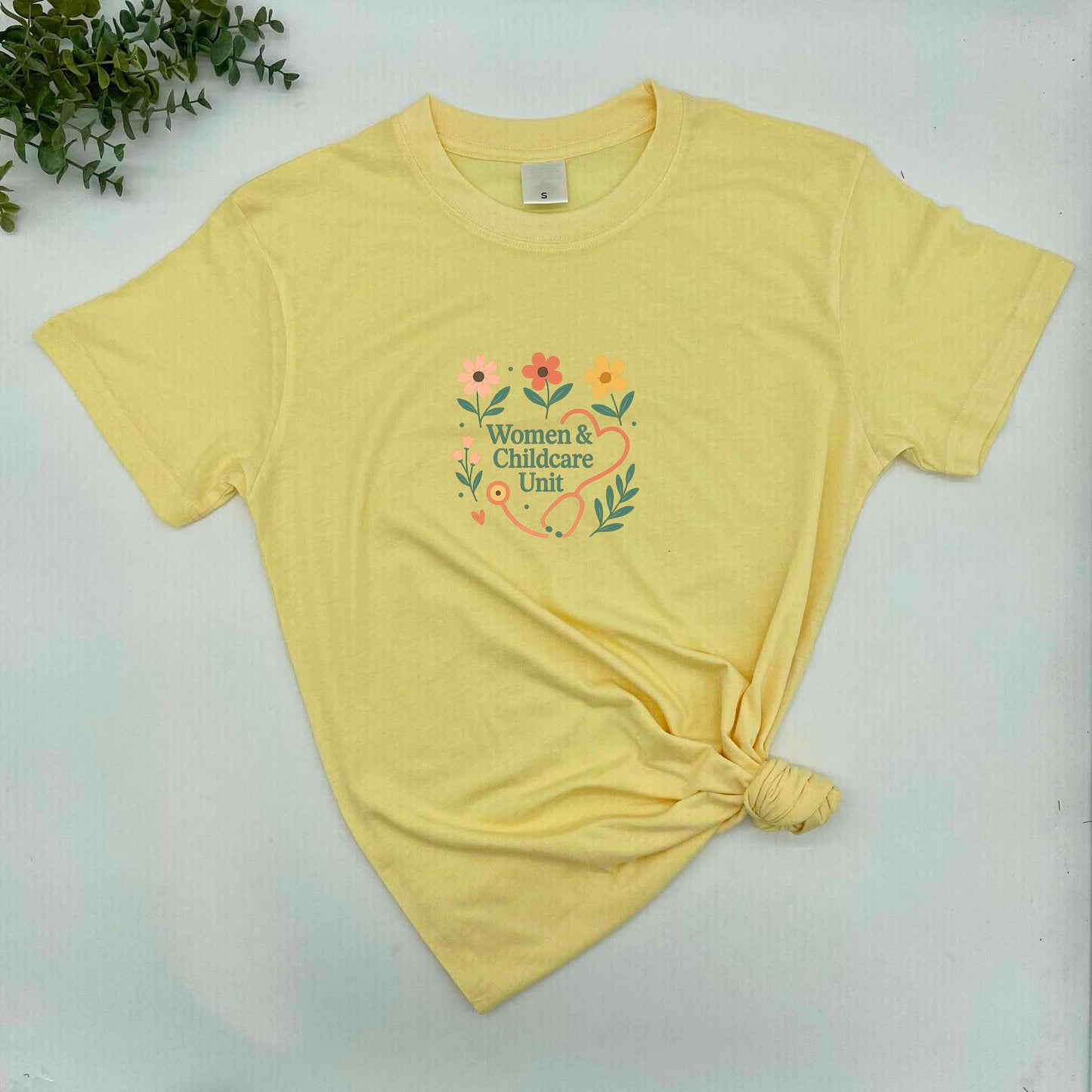 WCCU Floral Stethoscope Tee