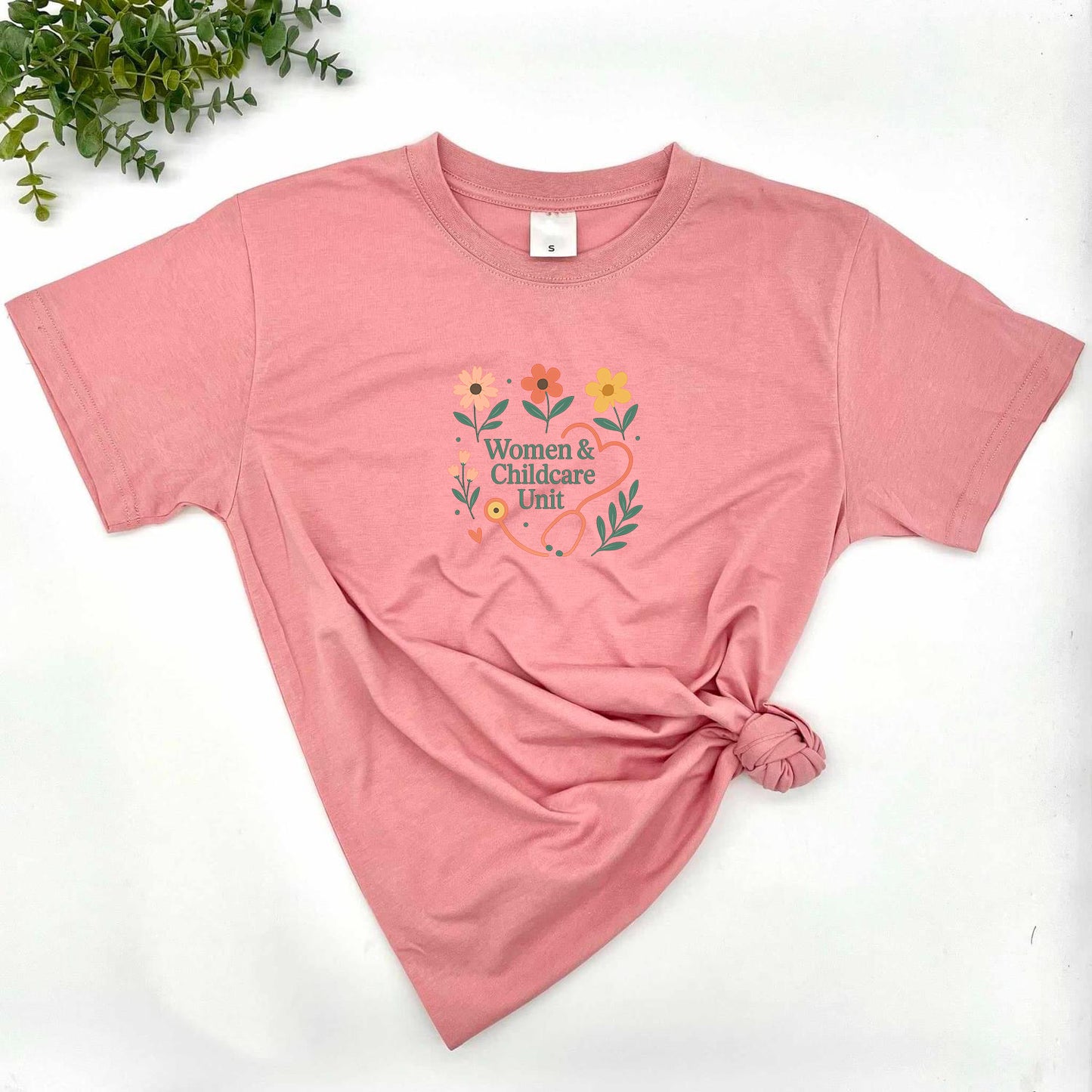 WCCU Floral Stethoscope Tee
