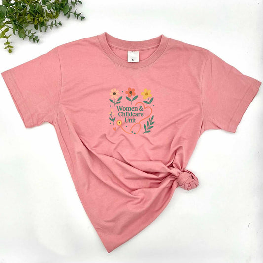 WCCU Floral Stethoscope Tee