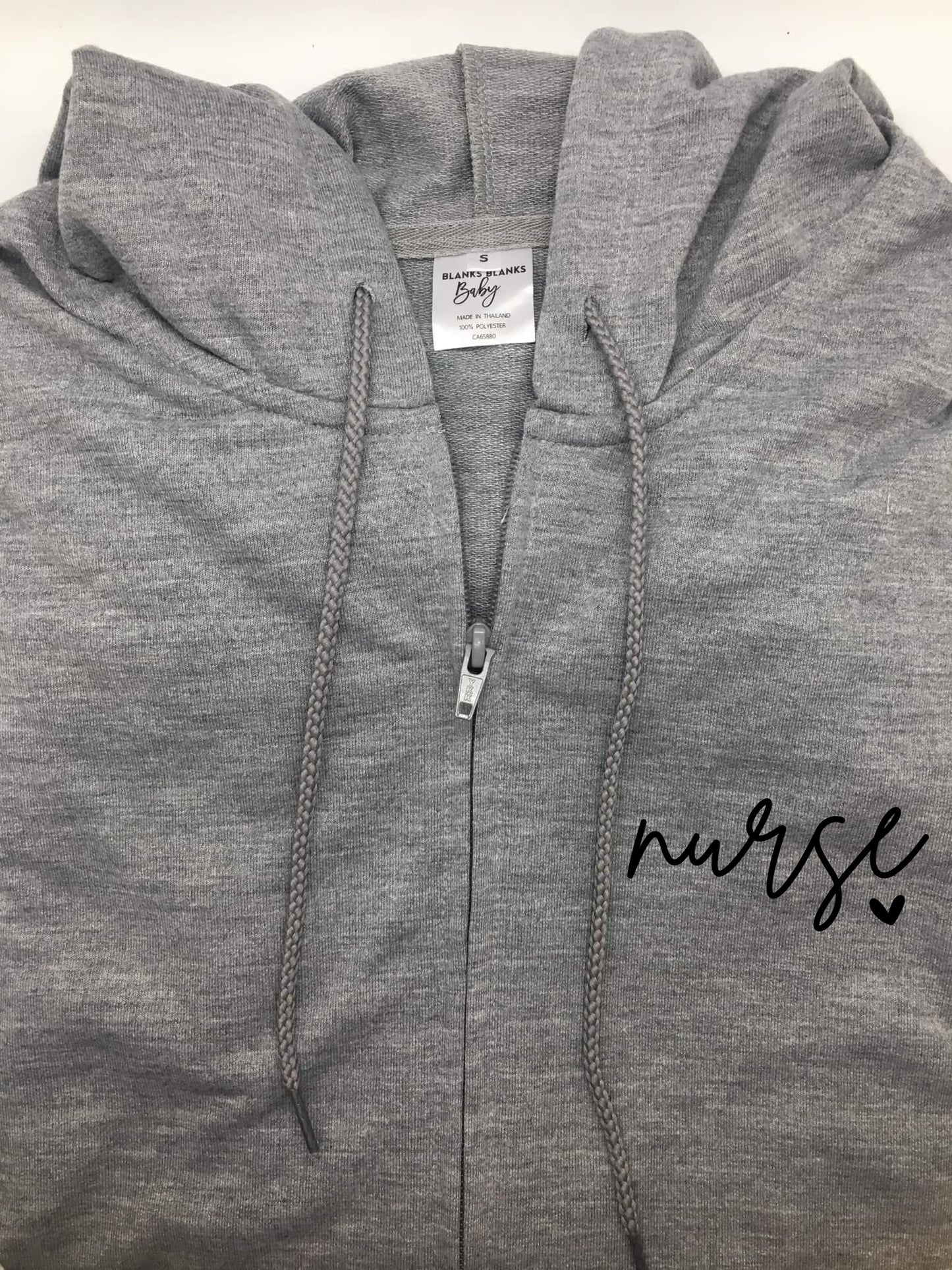 Zip up "Nurse" Hoodie