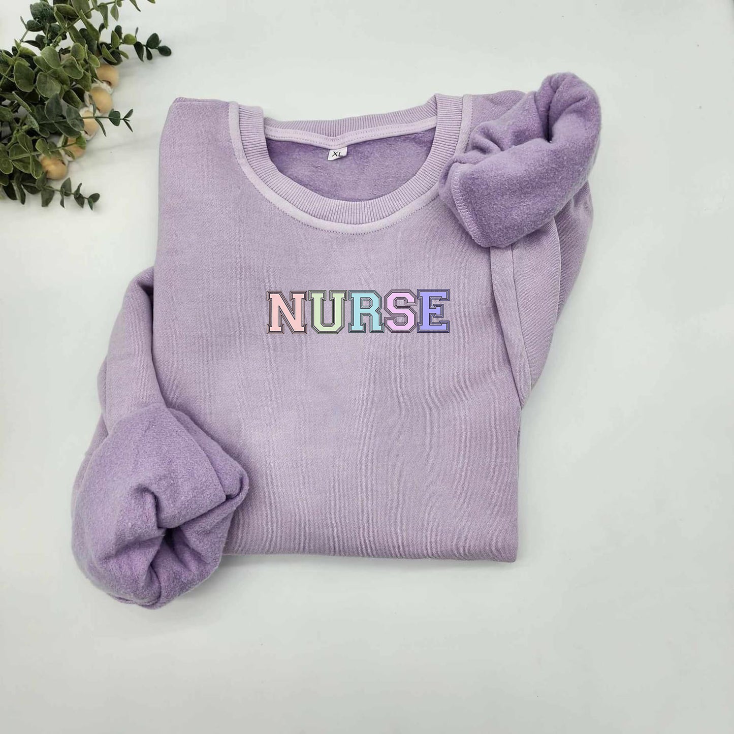 Nurse Vintage Sweater Pigment Dyed Cotton Crew