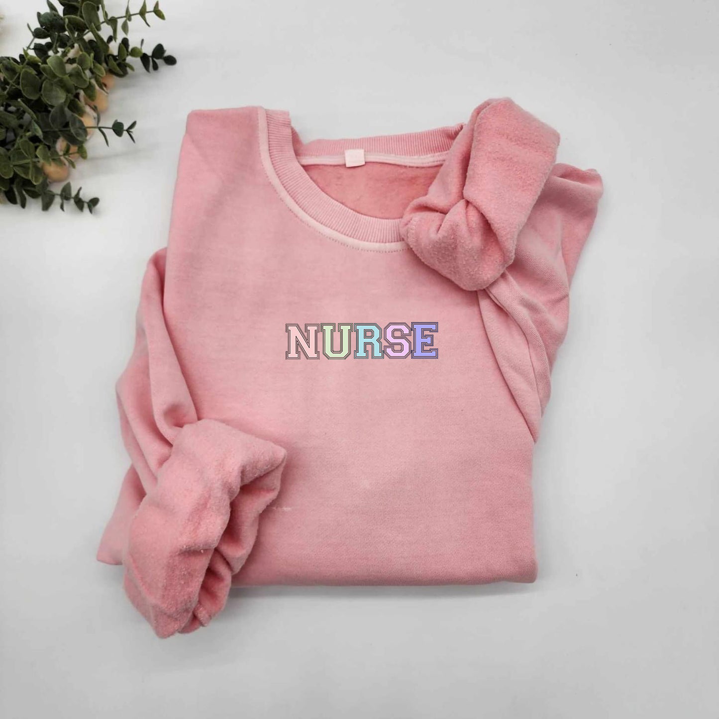 Nurse Vintage Sweater Pigment Dyed Cotton Crew